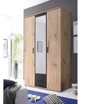 Kleiderschrank MICKY (BHT 120x197x54 cm) - braun - BHT 120x197x54 cm
