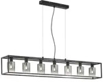 Pendelleuchte ISKA (LB 130x18 cm) - schwarz - LB 130x18 cm