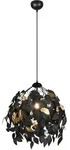 Kronleuchter LEAVY (DH 38x150 cm) - schwarz - DH 38x150 cm