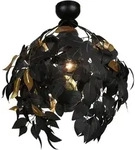 Deckenleuchte LEAVY (DH 38x58 cm) - schwarz - DH 38x58 cm