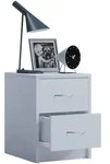 Nachttisch BOXAL MINI (BHT 30x40x35 cm) - wei&szlig; - BHT 30x40x35 cm