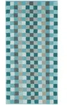 Duschtuch UNIQUE KARO (BL 70x140 cm) - t&uuml;rkis - BL 70x140 cm