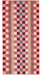 Duschtuch UNIQUE KARO (BL 70x140 cm) - rot - BL 70x140 cm