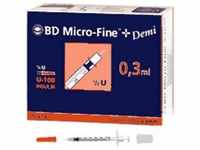 PZN-DE 04144150, embecta BD Micro-Fine+ Demi Insulinspritzen 0,3ml U100 0,3x8mm...