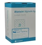 Biatain Alginate Ag Kompressen 5x5 cm mit Silber