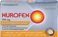 PZN-DE 02547582, Reckitt Benckiser NUROFEN 200 mg Schmelztabletten Lemon bei