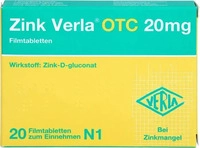 PZN-DE 03000526, Verla-Pharm Arzneimittel Zink Verla OTC 20mg 20 stk
