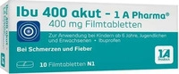 PZN-DE 02013194, Ibu 400 akut - 1 A Pharma Filmtabletten (10 stk)
