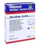 Sorbion Cutimed Sachet Extra Wundauflage 10x10 cm