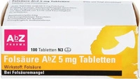 PZN-DE 01234562, AbZ Pharma Fols&auml;ure AbZ 5 mg Tabletten 100 stk