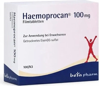 PZN-DE 16583676, betapharm Arzneimittel Haemoprocan 100 mg Filmtabletten 100 stk