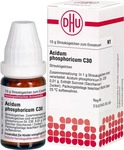 PZN-DE 02892126, DHU-Arzneimittel Acidum Phosphoricum C30 Globuli 10 g, Grundpreis: