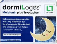 PZN-DE 17544974, Dr. Loges + DormiLoges 1 mg Melatonin plus Tryptophan 30 stk