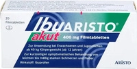 PZN-DE 16160289, Aristo Pharma Ibuprofen Ibuaristo akut 400 mg Filmtabletten gegen