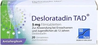 PZN-DE 16507729, TAD Pharma Desloratadin Tad 5 mg Filmtabletten 20 stk