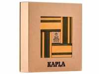 KAPLA® - Holzbauplättchen FARBE 40-teilig mit Bastelbuch in gelb/grün
