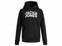 JACK & JONES - Kapuzen-Sweatshirt JJECORP LOGO in black, Gr.140