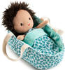 Lilliputiens - Stoff-Puppe BABY – ARI mit Tragekorb (22 cm) 5-teilig