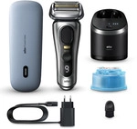 Braun Series 9 Pro+ 9577cc Rasierer silber mit Powercase und Reinigungsstation
