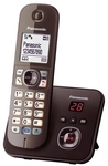 Panasonic KX-TG6821GA DECT-Telefon schnurlos mit Anrufbeantworter mocca-braun