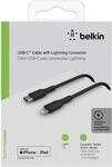 Belkin BoostCharge USB-C auf Lightning Kabel 1m schwarz