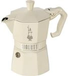 Bialetti Moka Exclusive Espressokocher 3 Tassen creme