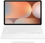 Samsung Book Cover Keyboard EF-DX825 f&uuml;r Galaxy Tab S10+/S9+/S9 FE+ wei&szlig;