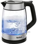 Tefal KI605830 Glas-Wasserkocher 1,7l transparent/silber