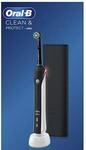 Oral-B Clean & Protect Black Edition Elektrische Zahnb&uuml;rste schwarz