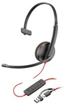 Poly Blackwire 3225 USB-C/USB-A 3,5mm Headset schwarz