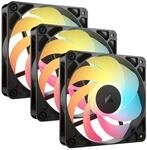 Corsair RS120-R ARGB 120mm PWM Reverse-L&uuml;fter 3er-Pack schwarz