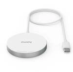 Hama Wireless Charger MagCharge FC15 15 W kabellos f&uuml;r Apple iPhone Wei&szlig;