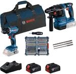 Bosch Professional 18V-Set GSR 18V-45 + GBH 18V-22 Akku-Werkzeugset
