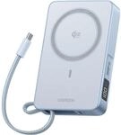 UGREEN MagFlow 10.000mAh 30W magnetische Powerbank grau
