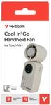 Verbatim Cool'n'Go Ice Touch Mini Handventilator wei&szlig;/silber