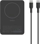 Belkin BoostCharge 5.000mAh magnetische Powerbank mit Magnetring schwarz