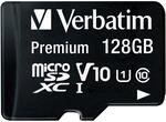 Verbatim Premium Micro SDXC 128GB mit Adapter schwarz