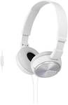 Sony MDR-ZX310AP Kopfh&ouml;rer (Freisprechfunktion) Wei&szlig;