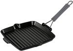 Staub Grillpfanne 24 cm quadratisch Gusseisen schwarz