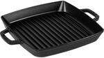 Staub Grillpfanne 28 cm quadratisch Gusseisen schwarz