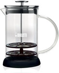Bialetti Cappuccinatore Perfect Cream 330ml schwarz/transparent