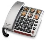 Amplicomms BigTel 40 plus Gro&szlig;tastentelefon silber