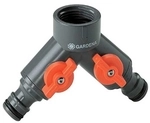GARDENA 00940-20 2-Wege-Ventil f&uuml;r Wasserh&auml;hne mit 33,3 mm (G1)-Gewinde