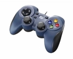 Logitech Gamepad F310, kabelgebundener Controller Blau/Grau