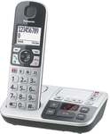 Panasonic KX-TGE520GS Seniorentelefon mit Anrufbeantworter schnurlos schwarz-silber