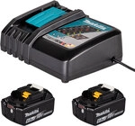 Makita DC18RC - Batterieladeger&auml;t + Batterie 2 x