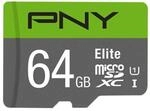 PNY Elite microSDXC-Speicherkarte 64GB