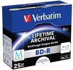 Verbatim MDISC BD-R Blu-ray Rohlinge 25GB 5er-Pack