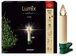 Krinner Lumix SuperLight Flame 12er Basis-Set Kabellose Christbaumkerzen Elfenbein