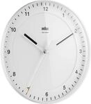 Braun BC17W-DCF Klassische Funkwanduhrwei&szlig;